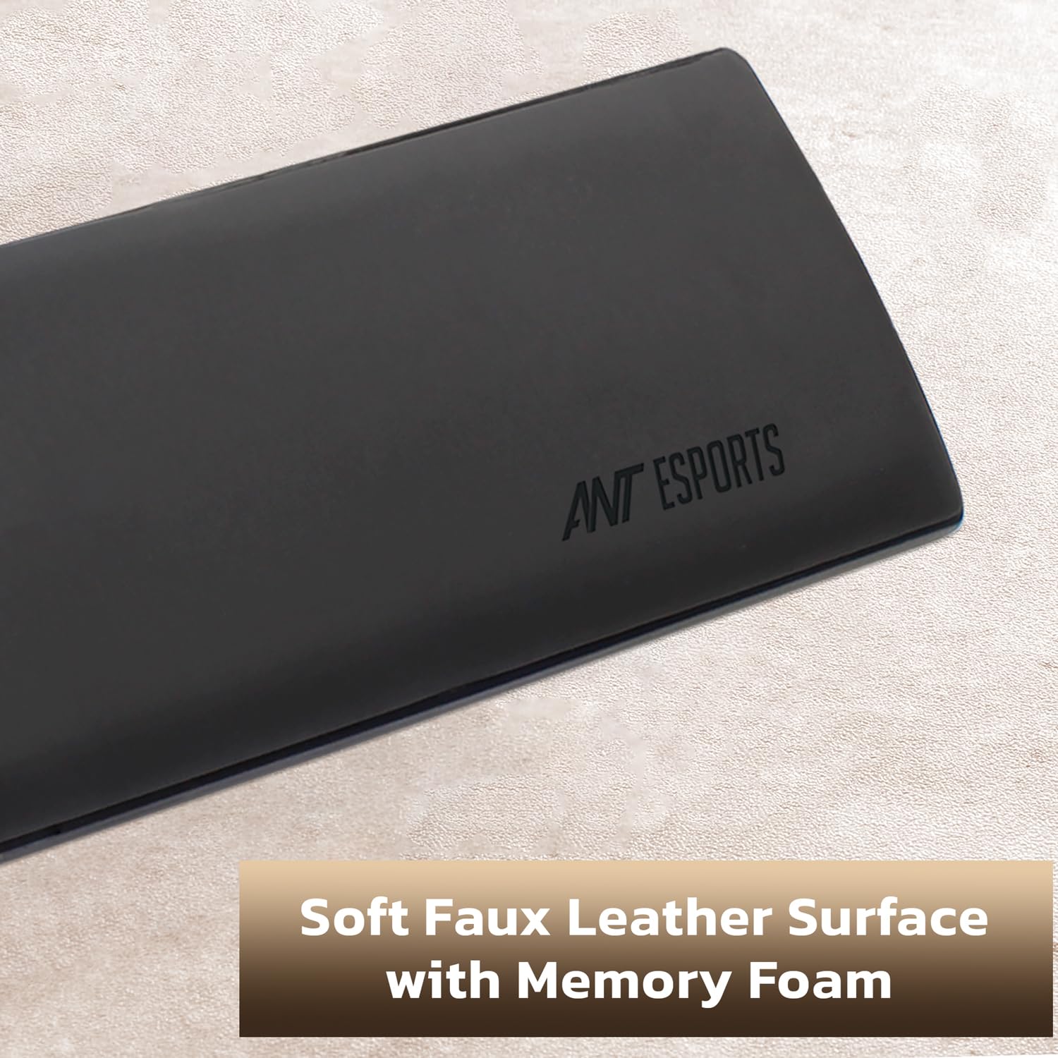 Ant Esports Mini Keyboard Wrist Rest Pad -14.3"- Memory Foam Palm Rest with Non-Slip Footpad - Ergonomic Design Wrist Support - Desk Keyboard Accessory Gaming Gear-Mini Size Black — Amazon image 2