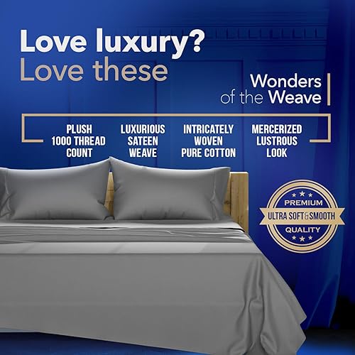 Miniatura 3 de Juego de sábanas 100% algodón egipcio de 1000 hilos