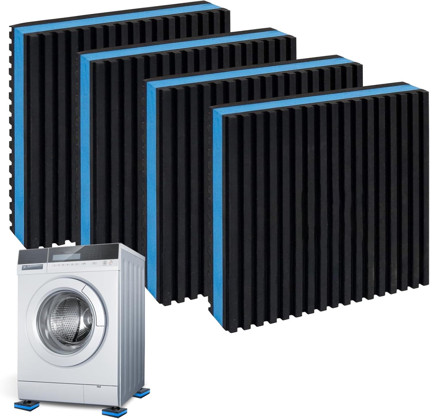 Rhitchy AntiVibration Isolation Pads Pack of 4 Anti Vibration Rubbber