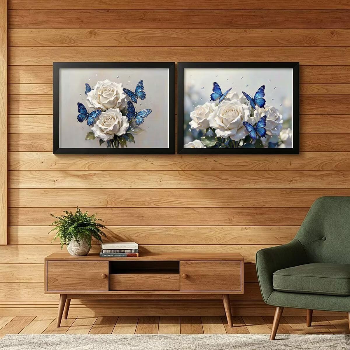 Zestaw do malowania diamentami kwiat 5D dla dorosłych 2 sztuki 135 x 100 cm