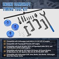 Vista 2 de CMTOOL Kit de herramientas de bloqueo de alineación del árbol de levas del motor compatible con VW Audi 2.0 2.8 3.0T 3.2 4.2 5.2 motor A4 A6 A6L A8