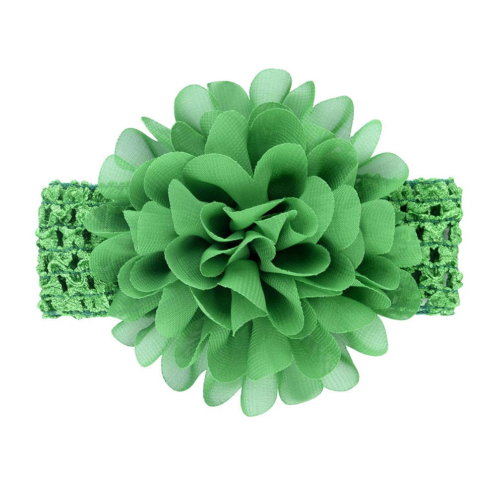18 Pcs Bébés Filles Bandeaux En Mousseline De Soie Fleur Doux Élastique Bande De Cheveux Accessoires Cheveux pour Nouveau-nés Nourrissons Tout-Petits