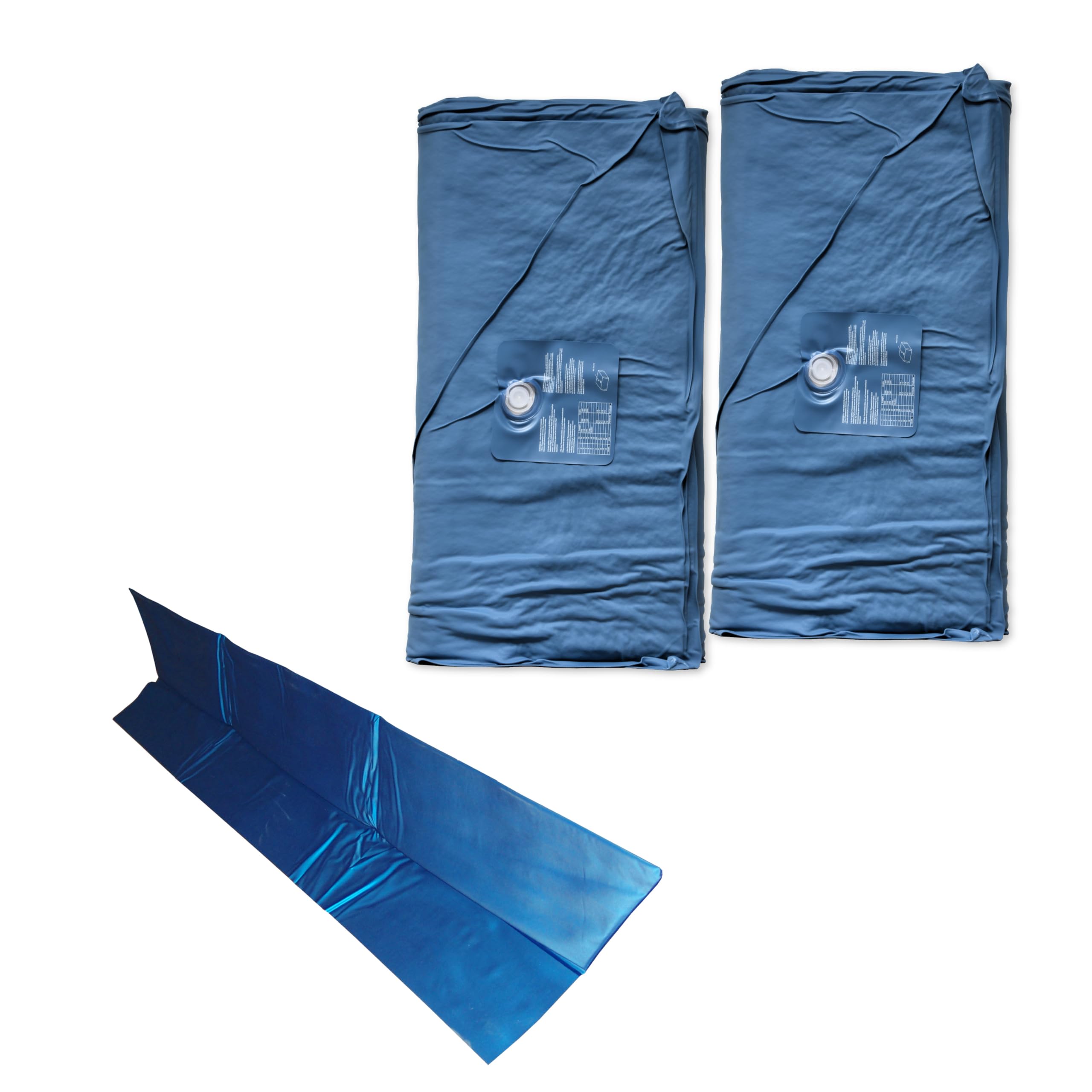 Wasserbetten Matratzen Softside DUAL + Trennwand - Zwei Wasserkerne (beide Seiten) für 180x210 cm Wasserbett Normale Beruhigung F4