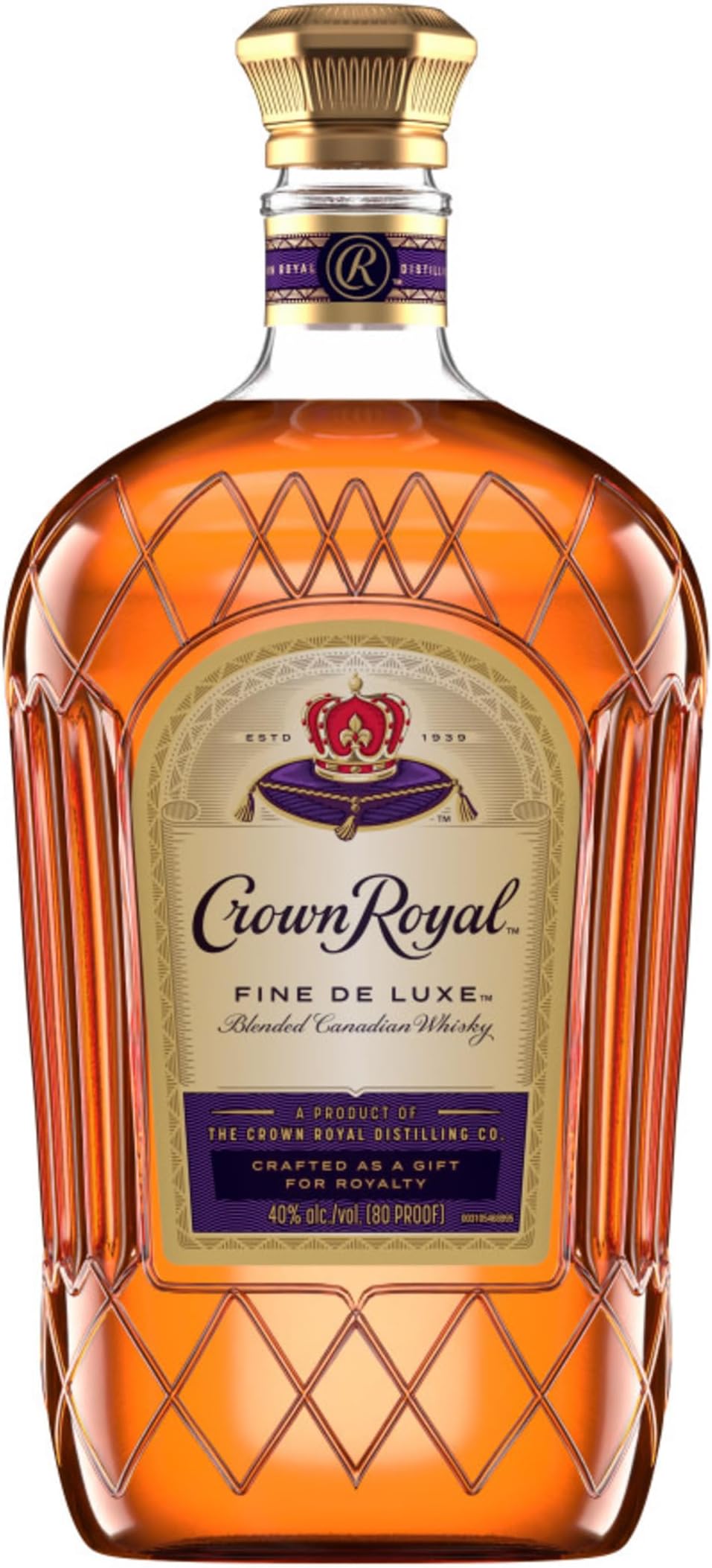 Crown Royal Canadian Whiskey, 1.75 L, 80 Proof