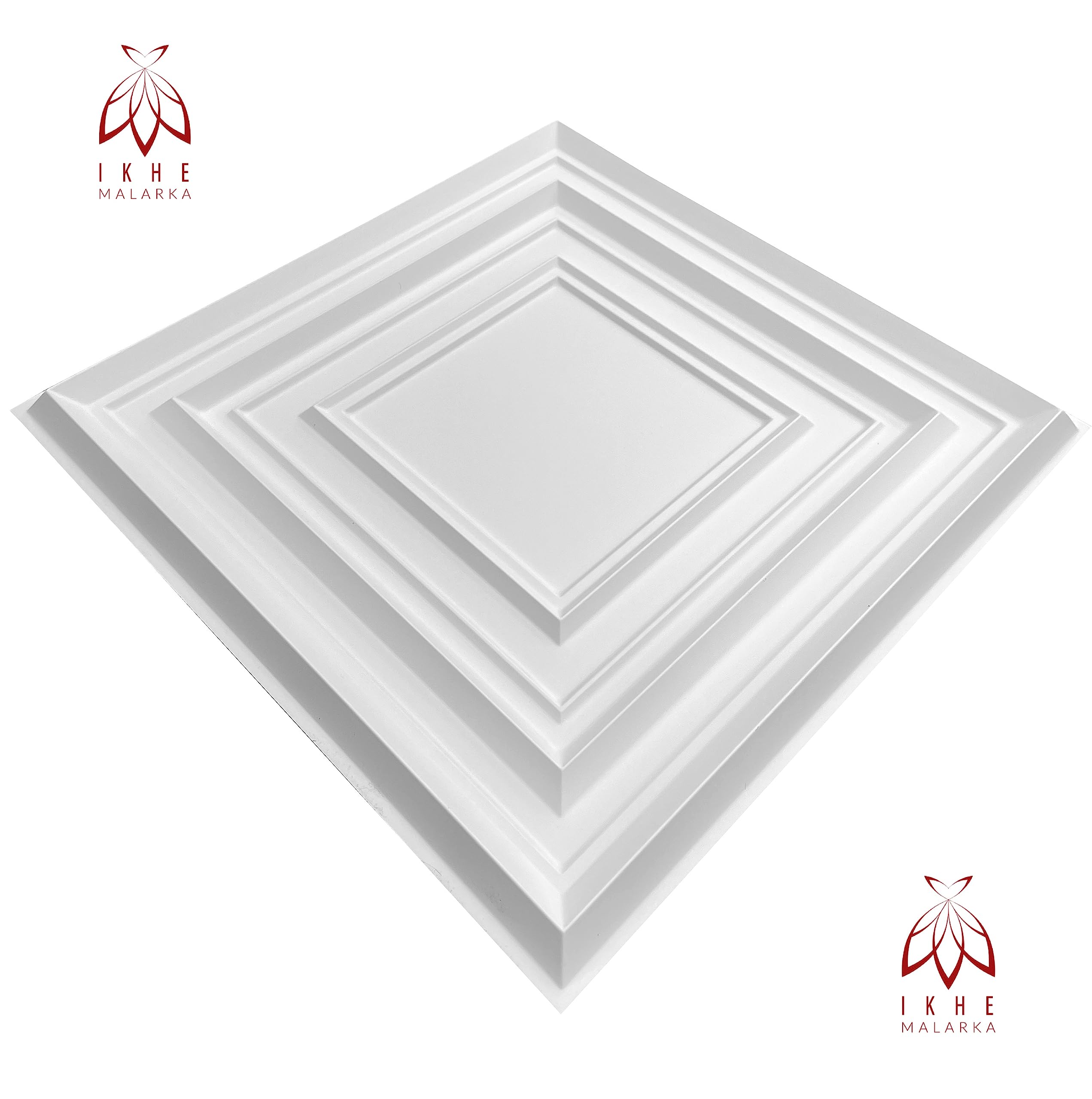 Pannelli 3D murali decorativi in ​​plastica PVC per pareti & per soffitto >50 cm x 50 cm< effetto 3D, impermeabili, duri. Spessore 1mm