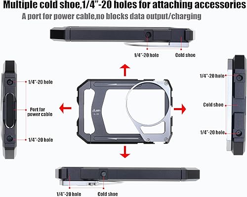 Miniatura 5 de Fotga Estabilizador universal para teléfono inteligente y fotos y video, asas + adaptador de filtro de rosca de 2.638 in para iPhone 17, 16, 15, 14