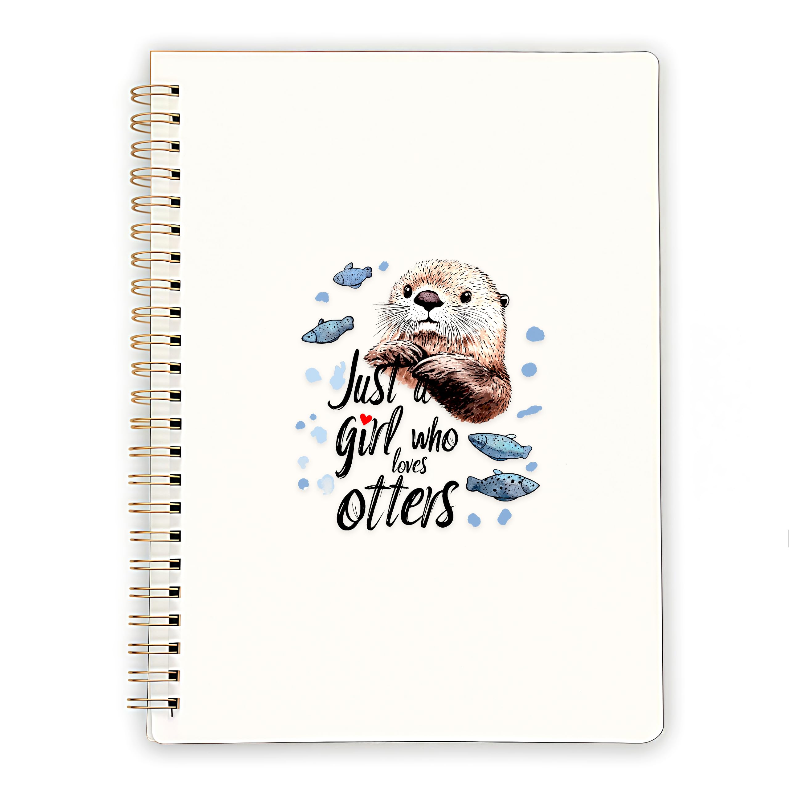 Carnet de notes loutre de mer format A5 avec couverture rigide décorative - 8