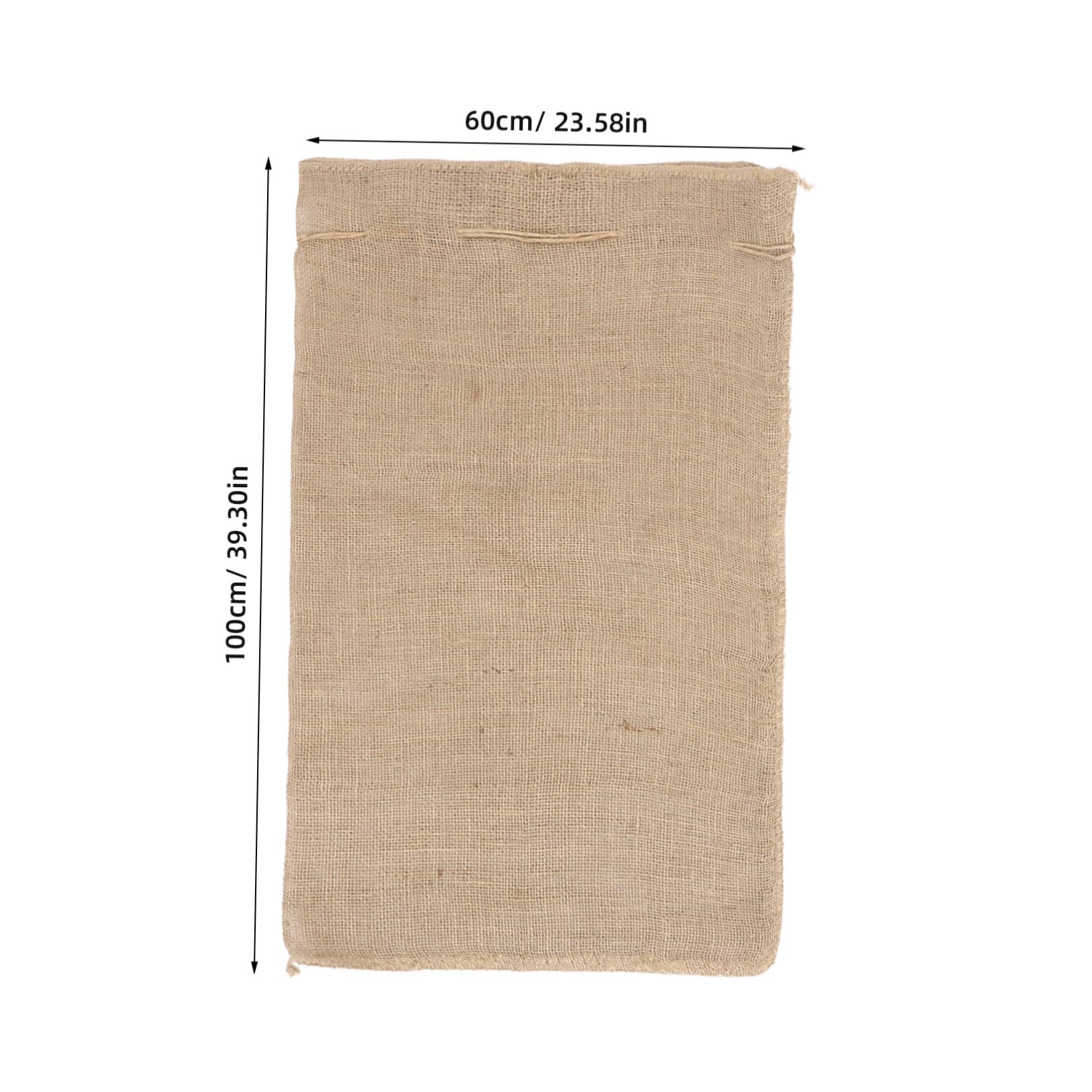Abaodam 2 Pezzi Coperture per Piante in Iuta Antigelo con Coulisse Regolabile 80X100 CM, Sacchi Isolanti Riutilizzabili per Protezione Invernale di Arbusti e Alberi da Frutto, Resistente a