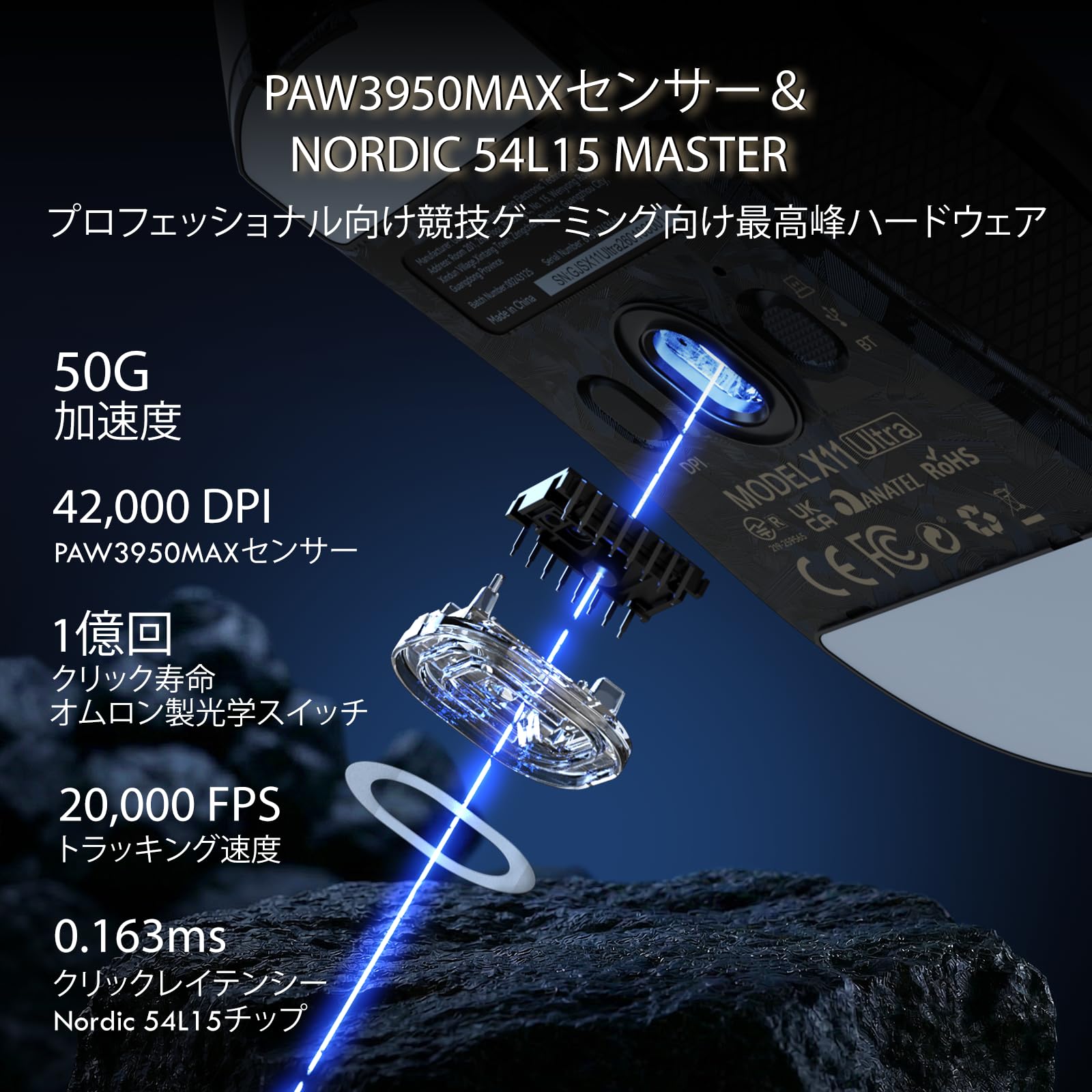 Amazon | ATTACK SHARK 【R68HE＋X11ULTRA】 ゲーミングキーボード