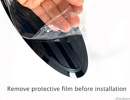 Miniatura 5 de Rejilla delantera de 12 pulgadas para portón trasero de aluminio con revestimiento de aluminio para Superduty F250 F350 Super Duty (negro, 12