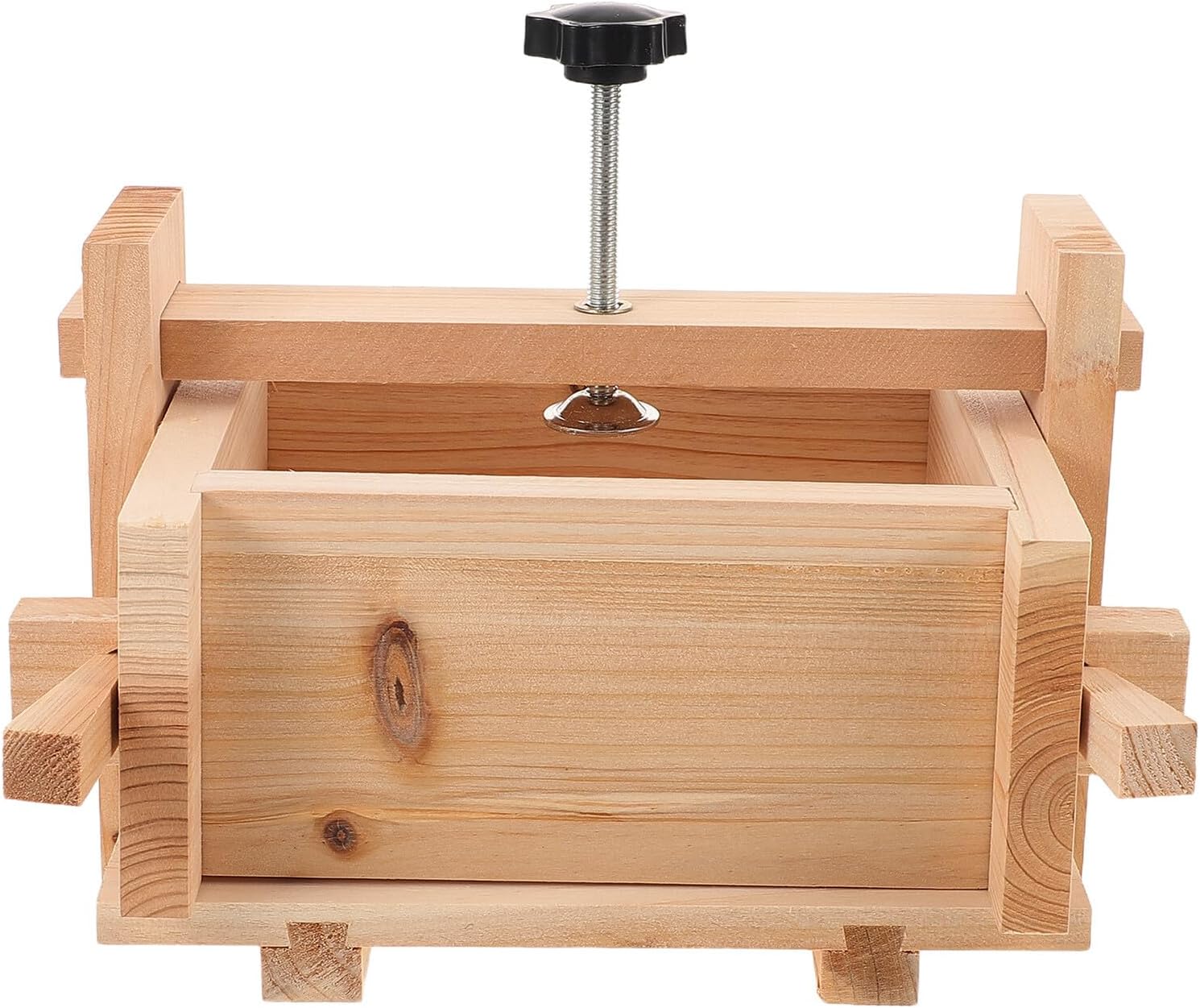 Tofu Maker Mold Box 13x17x9.5cm Sturdy Wood Tofu Press for Homemade and Commercial Use Molds Suitable for Kitchen and Breakfast Shop