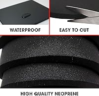 Vista 2 de Hoja de goma espuma de neopreno Dualplex 15x60 Pulgadas x 1/2" de grosor, almohadilla de rol perfecta para cosplay, hoja para proyectos DIY - Espuma