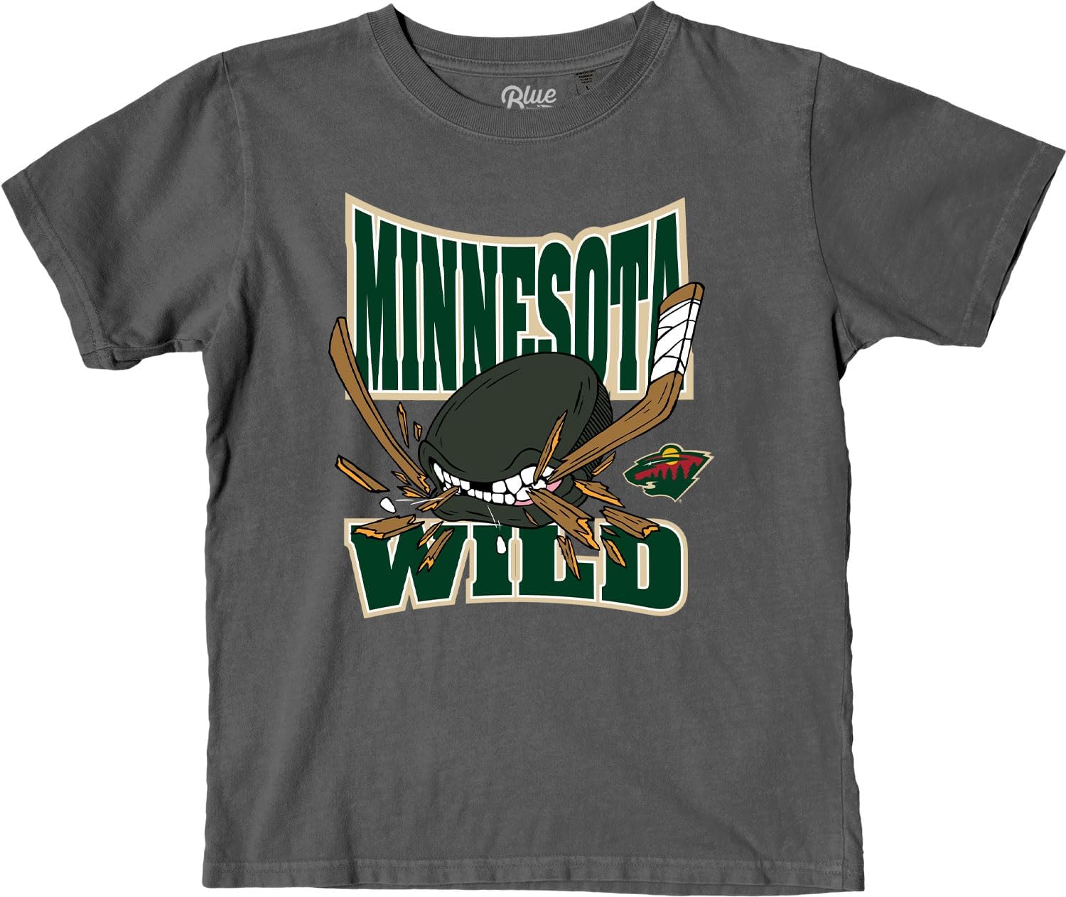 Blue 84 Unisex Kid's NHL Officially Licensed Youth T-Shirt Ringspun Hockey Bite - Image 3