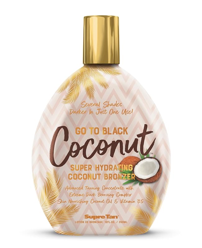 Supre Tan Go To Black Coconut Loção Bronzeadora com Coco, 12 fl oz