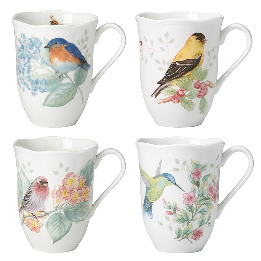 Amazon.com: Lenox Butterfly Meadow Flutter Porcelain Mugs