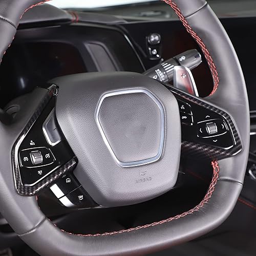 Vista 266 de CHEAYAR Cubierta decorativa para panel de interruptor de elevación de ventana, compatible con Chevrolet Corvette C8 2020-2023