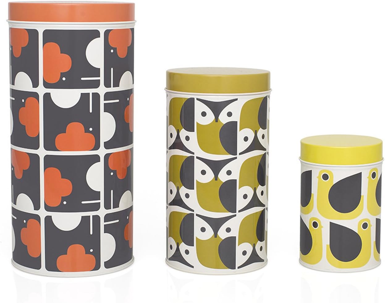 Orla Kiely Owl, Elephant and Hen Set of 3 Canisters Amazon.co.uk