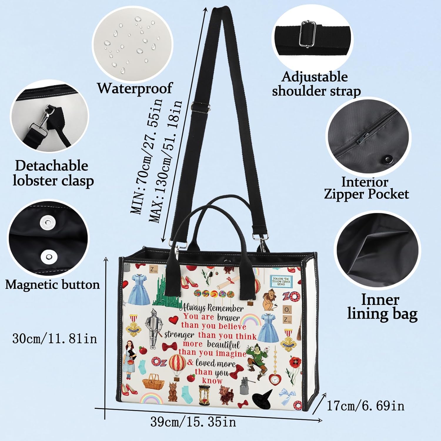 LEVLO Princess Red Slippers Cosmetic Bag Ruby Red Slippers Makeup Zipper Pouch Bag Wizard Movie Merch (Doro LT)