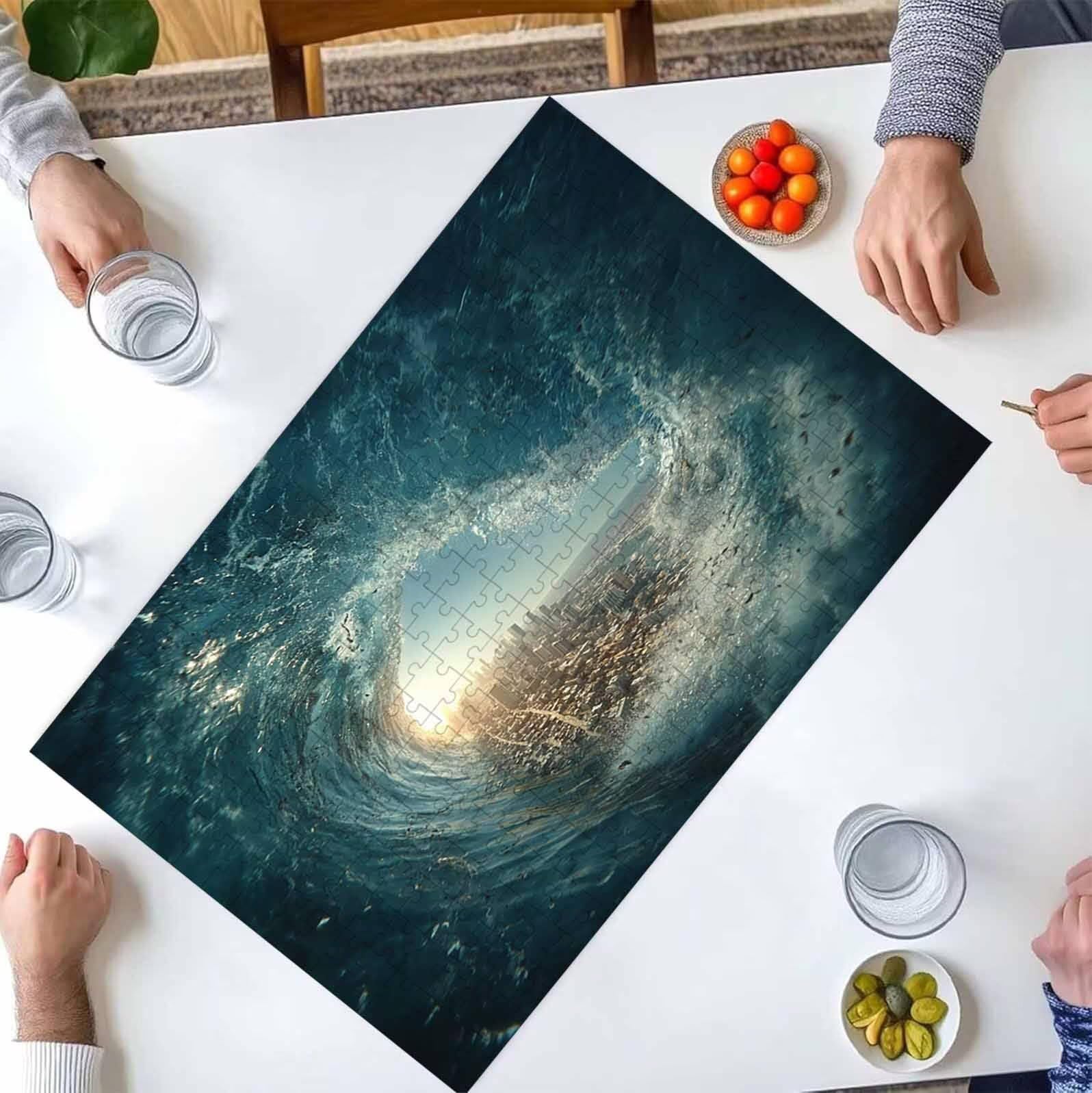 2000 Pezzi di Puzzle, giallo Hamburger 2000 Pezzi di Puzzle per Adulti, Regalo Anniversario, Regalo Natale, Decorazione Della Casa, Prevenzione Della Degenerazione Cerebrale Negli Anziani PjY1130 2-J