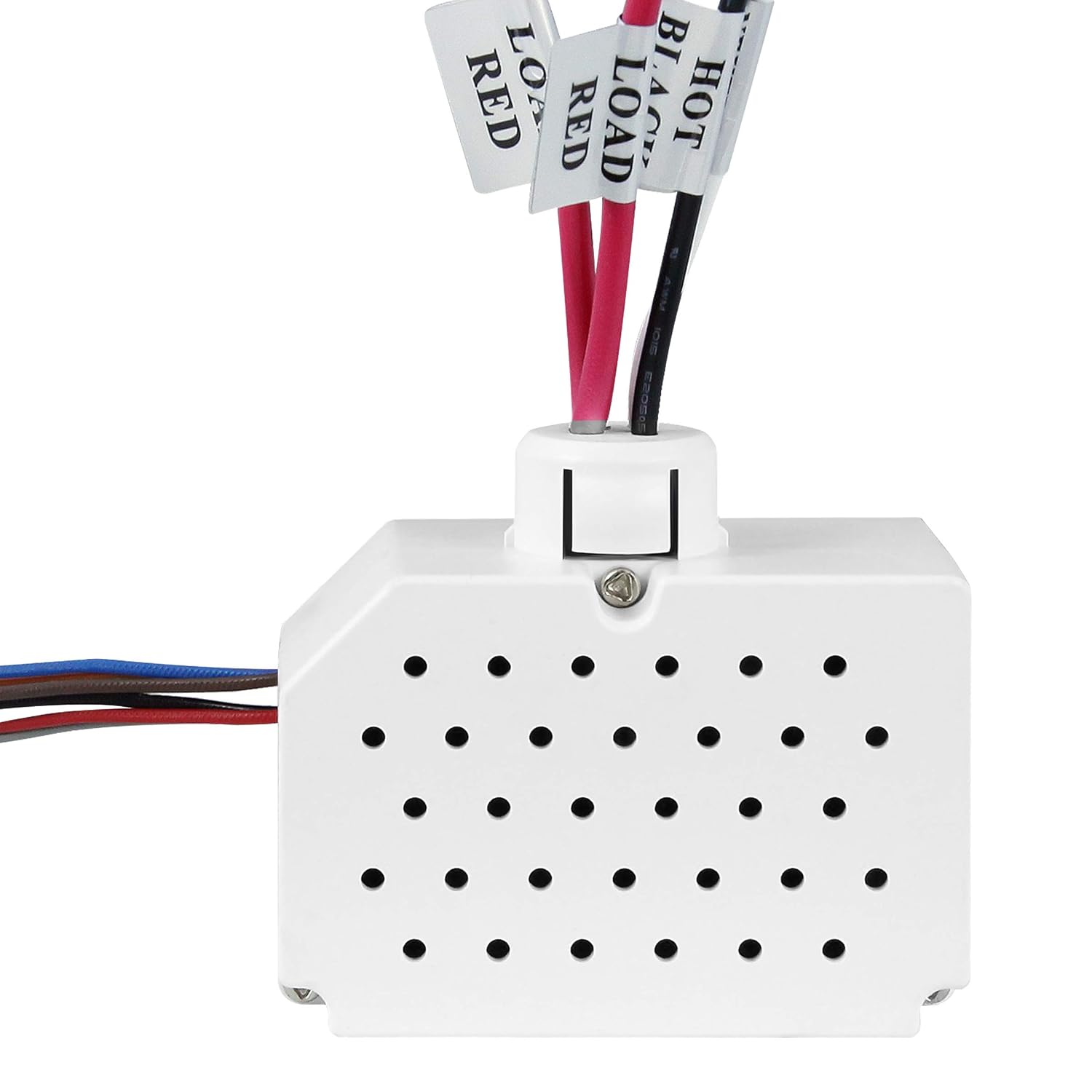 ENERLITES Ceiling Sensor Low Voltage Power Pack for Low Voltage Sensor and Package, Self Contained Power Supply Relay System 120~277V AC to 24V DC, MPP-24, White