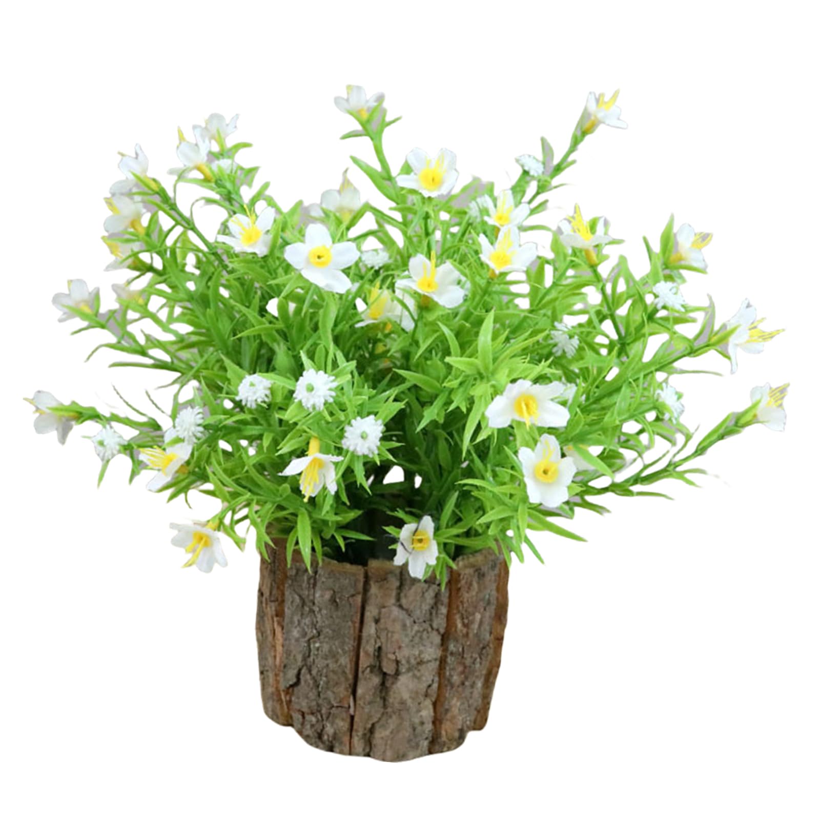 Msioytog Potted Plant Tabletop Display Realistic Faux Plant in Pots Delicate Bonsais for Enhancing Indoor Environments Artificial Potted Flowers