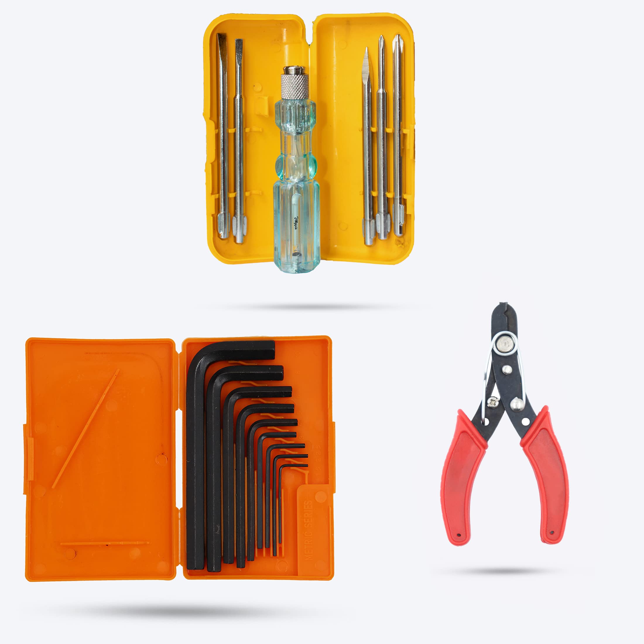 Hillgrove HGCM328M1 9 Pieces Allen Key Kit with 5in1 Screwdriver and Wire Cutter Bolt Spanner Goti Wrench L Shape Repair Tool Set for Bike/Bicycle/Cycle/Guitar Allen Key Set (B0B84WKT6X) Amazon Price History, Amazon Price Tracker
