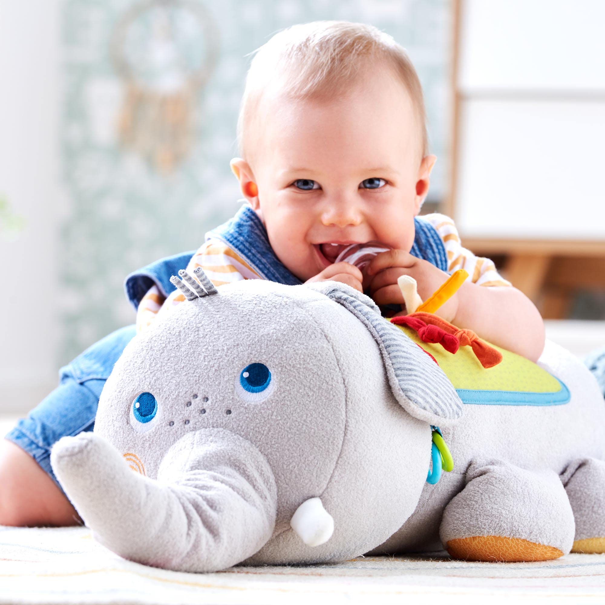 HABA 306454 - Entdeckertier Elefant, Multifunktionsspielzeug ab 6 Monaten