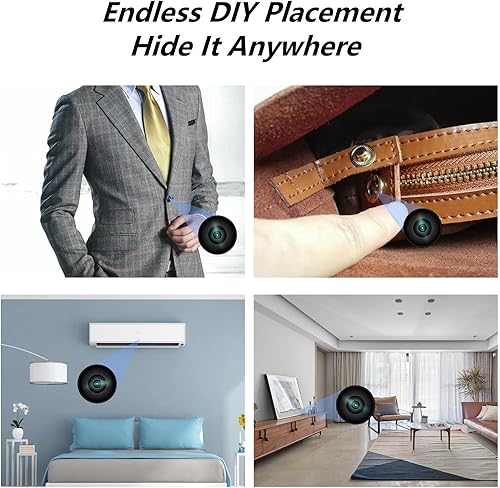 Miniatura 2 de Mini módulo de cámara 4K DIY pequeña cámara de seguridad WiFi pequeña cámara de niñera inalámbrica HD cámara espía para el hogar interior y exterior