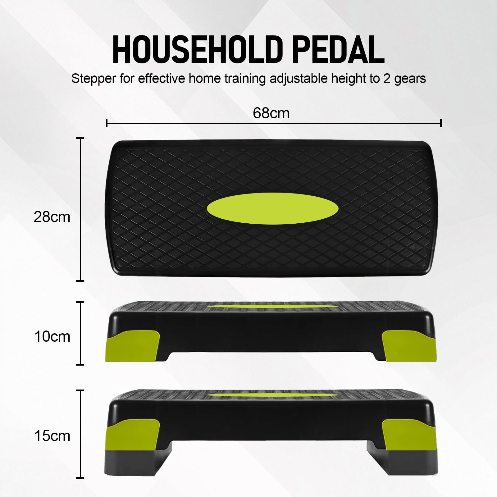 Stepper Fitness para Casa,Step Antideslizante Ideal para Ejercicios Aeróbicos y Fitness