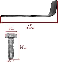 Vista 2 de Caltric 370-360 1901118 1901118 1901118A - Juego de dientes compatible con Stens compatible con Troy Bilt