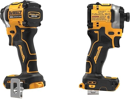 DEWALT ATOMIC 20V MAX* 14 pulg. Impulsor de impacto inalámbrico sin escobillas de 3 velocidades, paquete individual, herramienta desnuda (paquete de