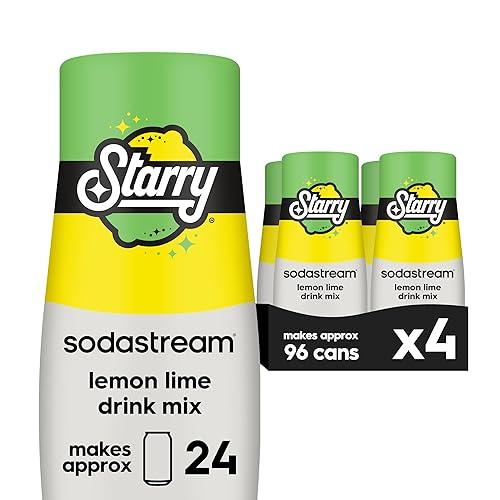 SodaStream Mezcla de bebidas Starry (14.9 fl oz, paquete de 4)