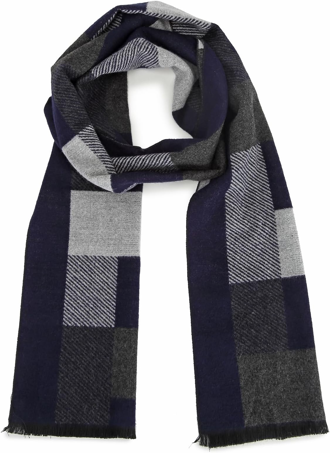 Gifts for Men Scarf Winter Warm Soft Fashion Business Plaid Scarves Christmas Presents for Men