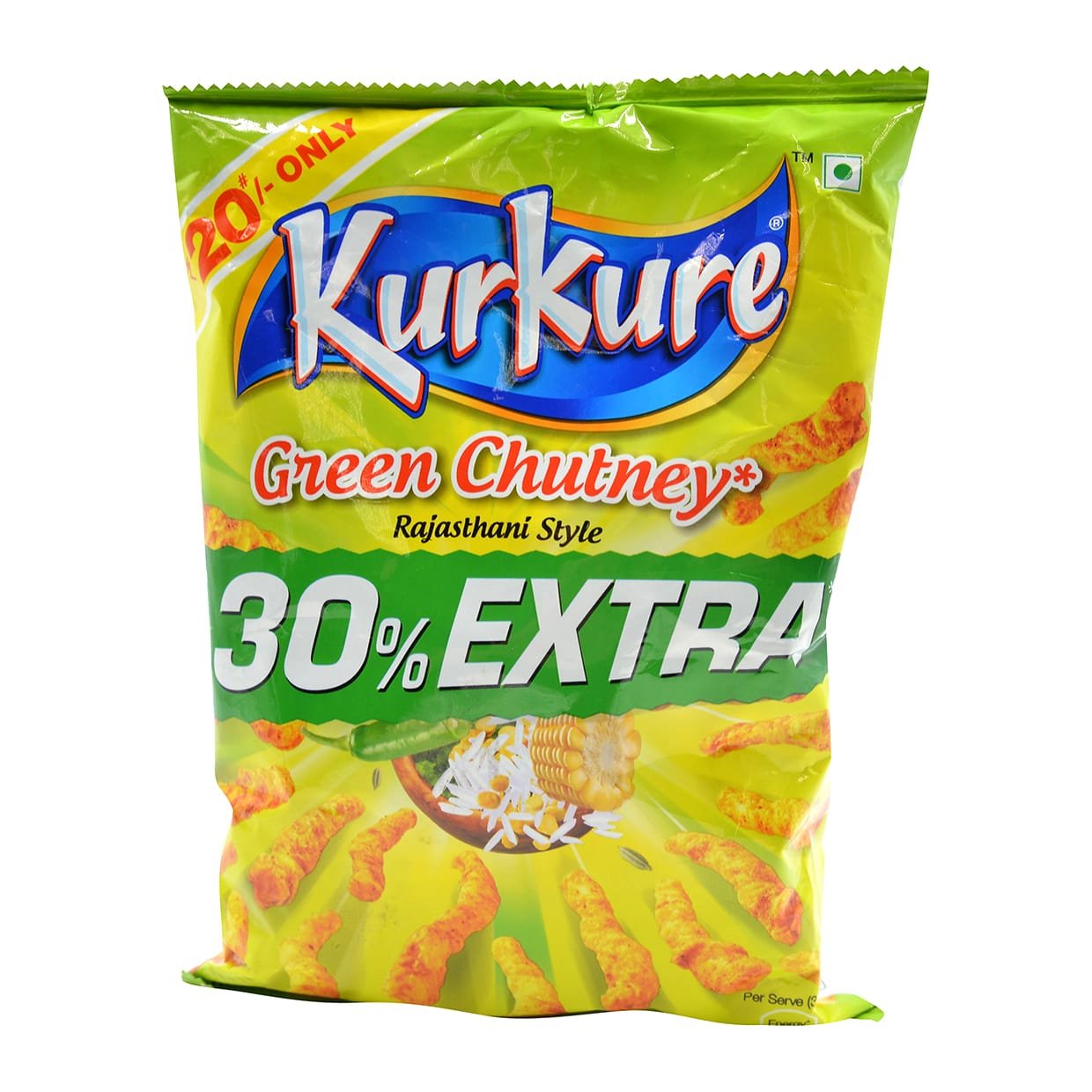 Pepsi Kurkure Green Chutney Style, 68 Gram/ 70 Gram/72 Gram/ 75 Gram / 90 Gram (Weight May Vary)