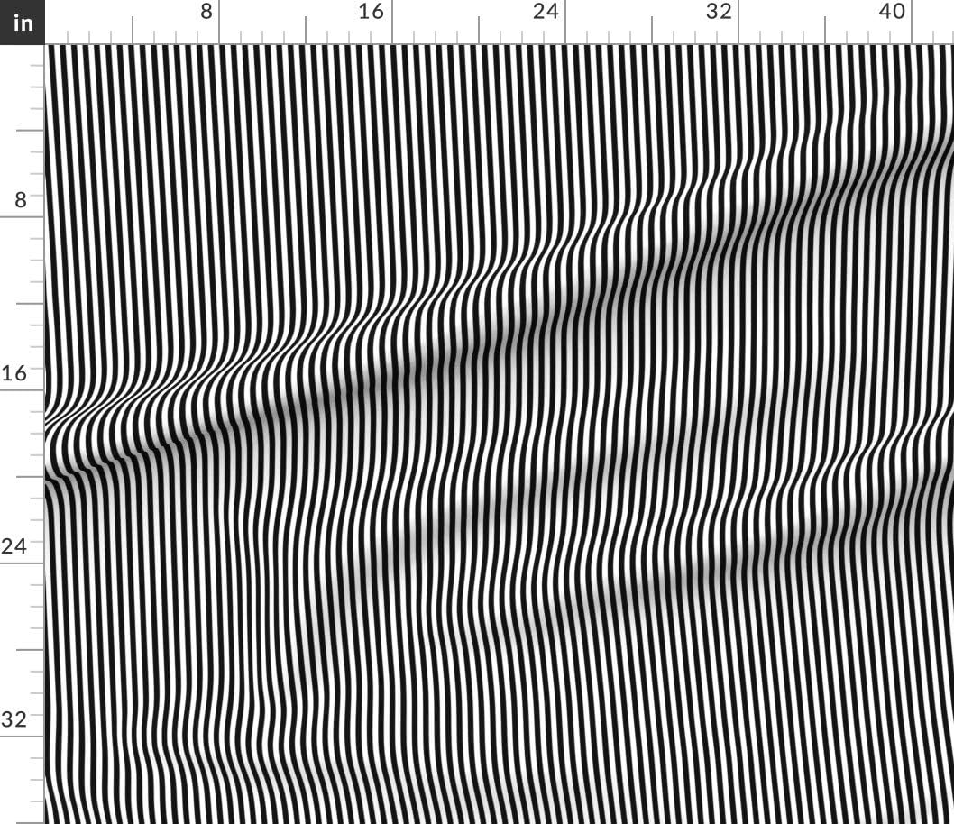Spoonflower Fabric - Black White Stripes Striped Stripe Lines Printed on Cotton Poplin Fabric by The Yard - Sewing Shirting Quilting Dresses Apparel Crafts