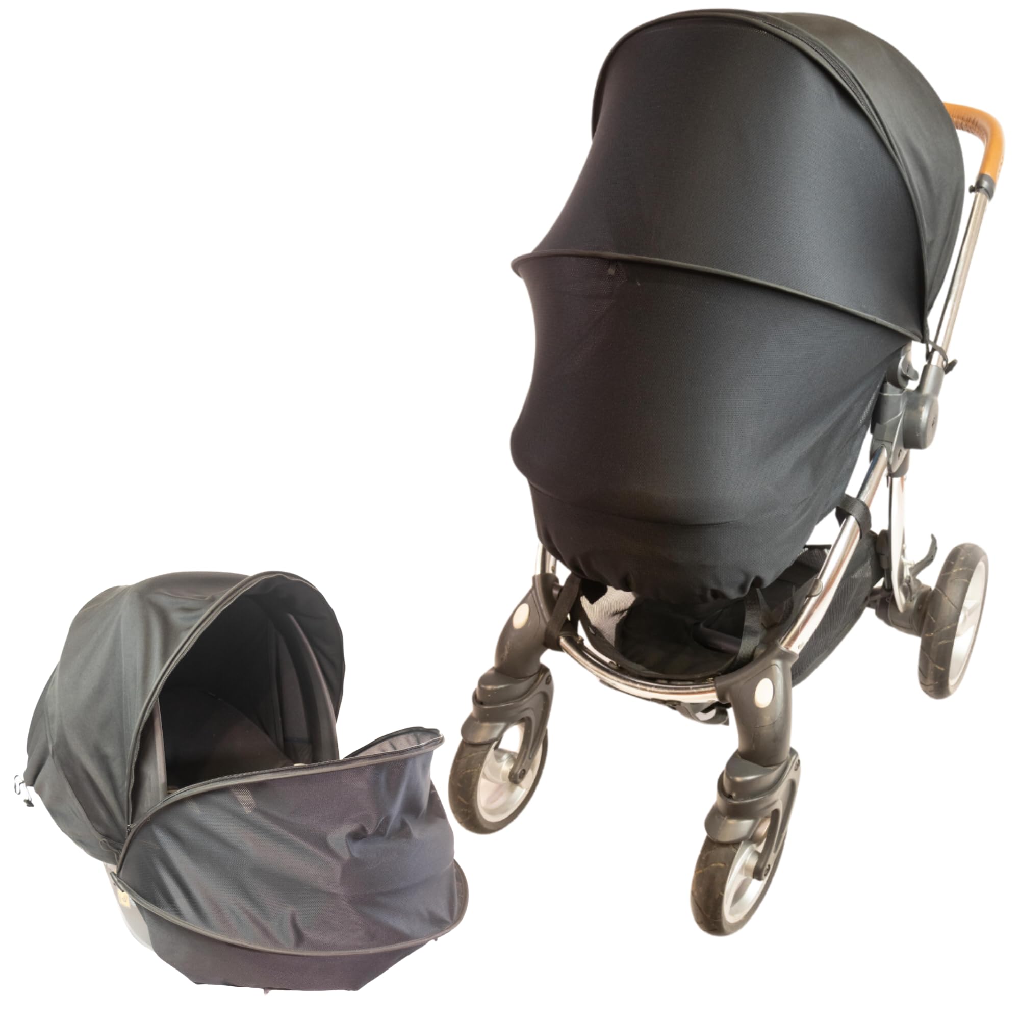 Blinky Trip Universal Sunshade for Pushchair & Car Seat Sun Shade | Pram Shade Cover That Blocks UVA/UVB Rays | Compact & Lightweight Dual Function Sun & Sleep Buggy Shade Cover