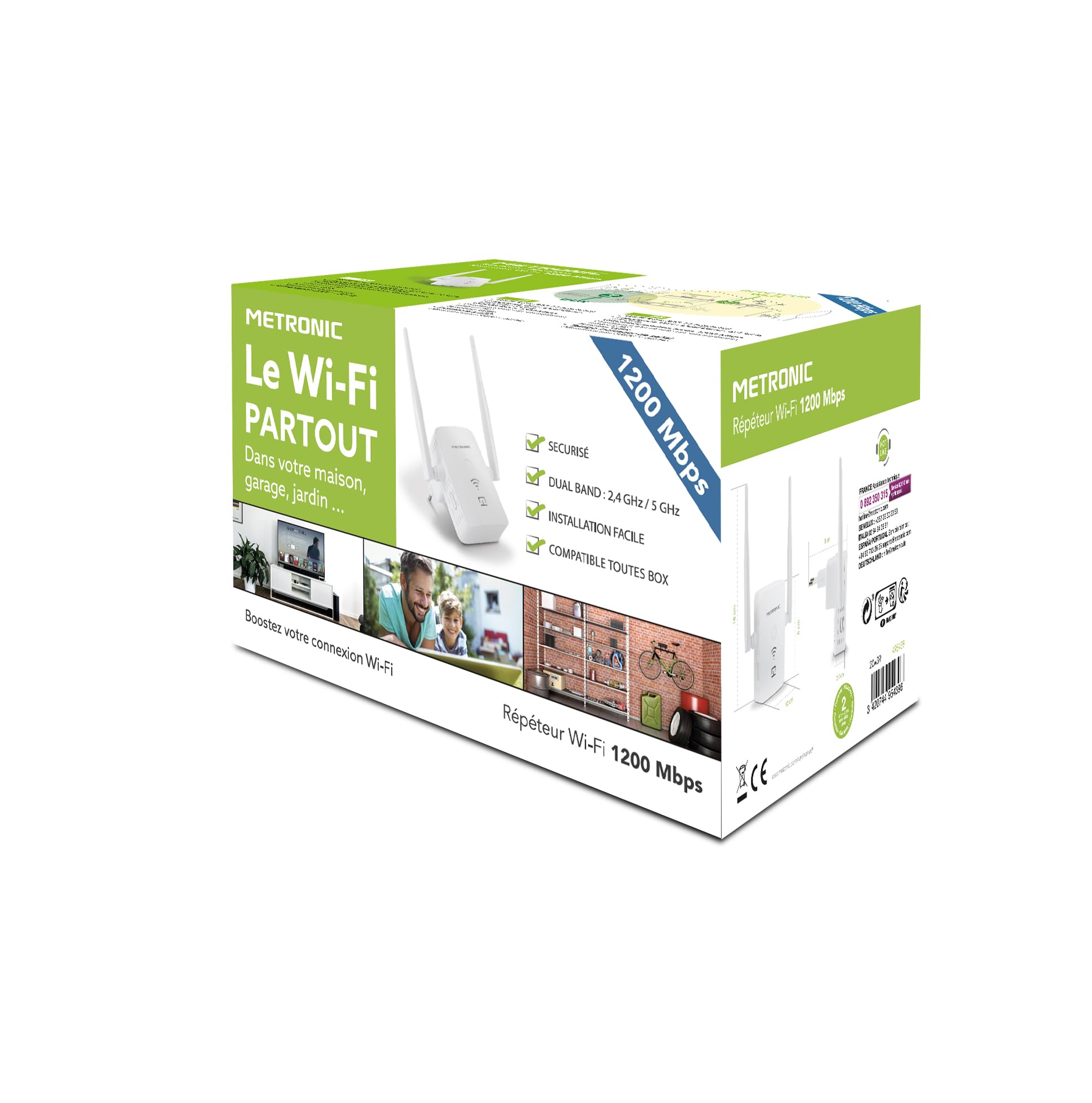 Metronic Ripetitore WiFi 1200 495439