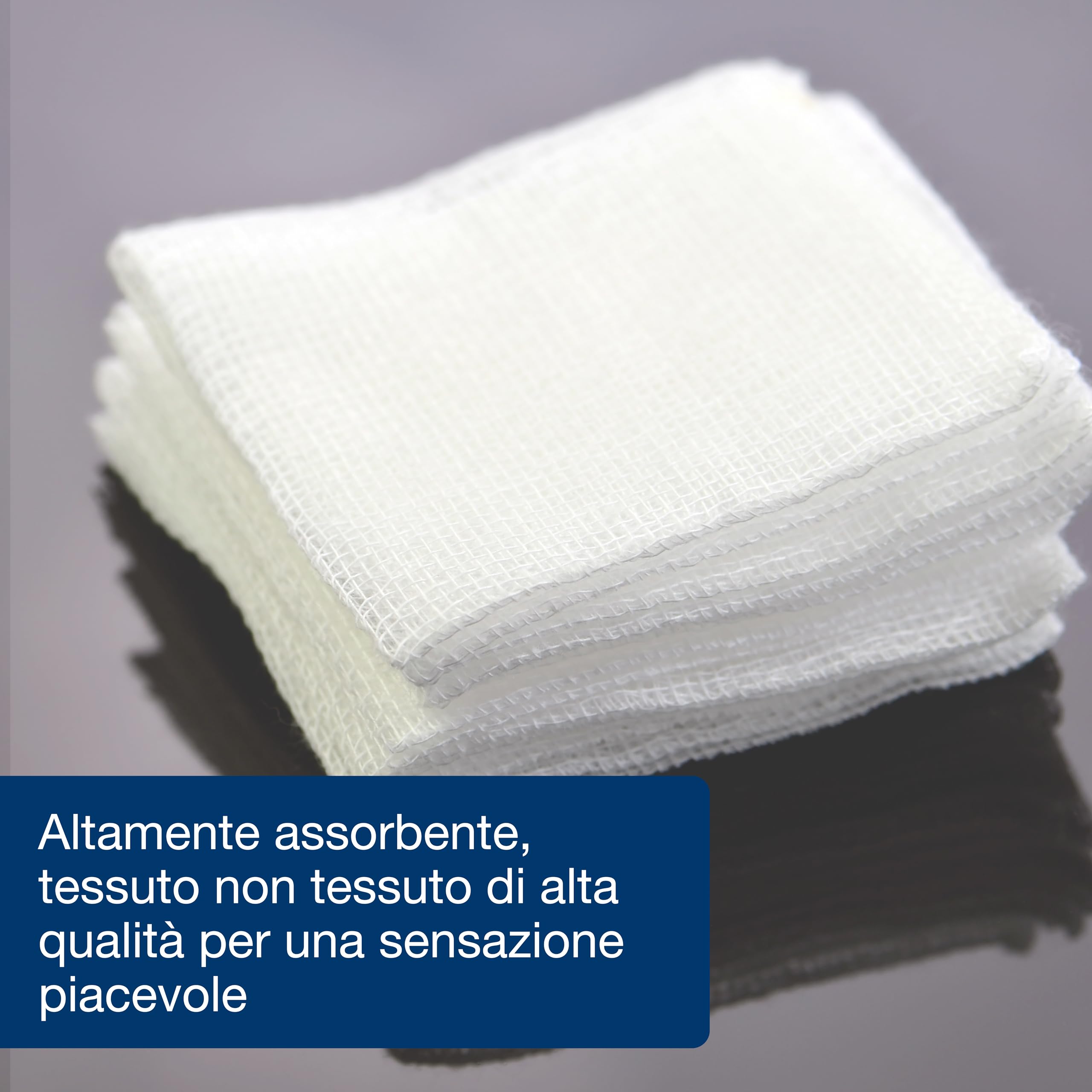Gima - Compresse de gaze, 10x10cm, non tissée, 4 couches, 10 paquets de 100, 35012