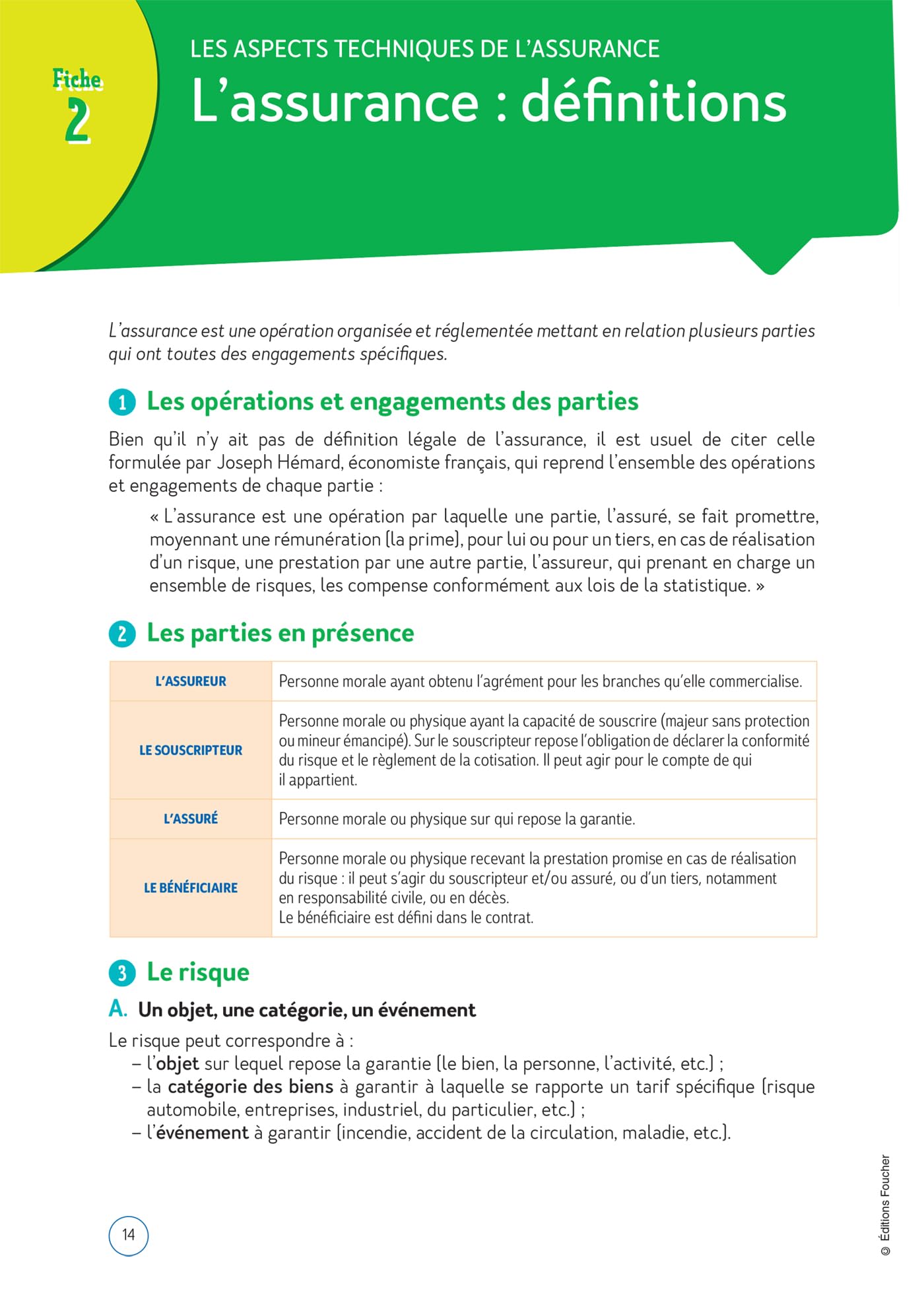 Le Volum' BTS - Assurance