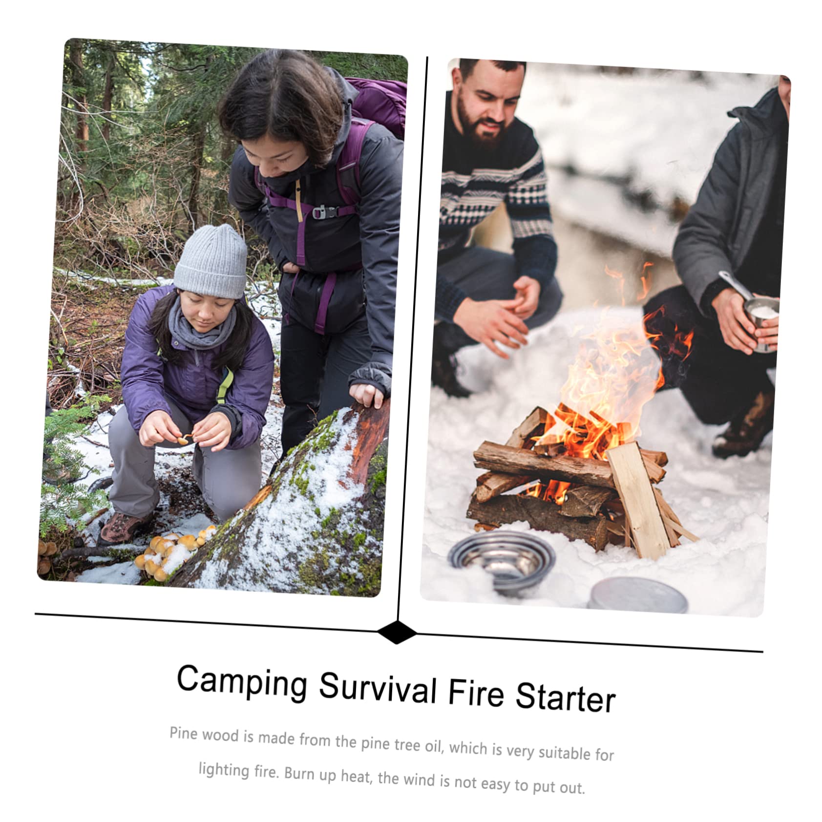 Yardwe 6stücke Outdoor Feuerstarter Hochwertige Anzündstäbe Für Camping Grill Survival Langlebiges Material Für Einfaches Entzünden Von Feuern Für Outdoor-Abenteuer