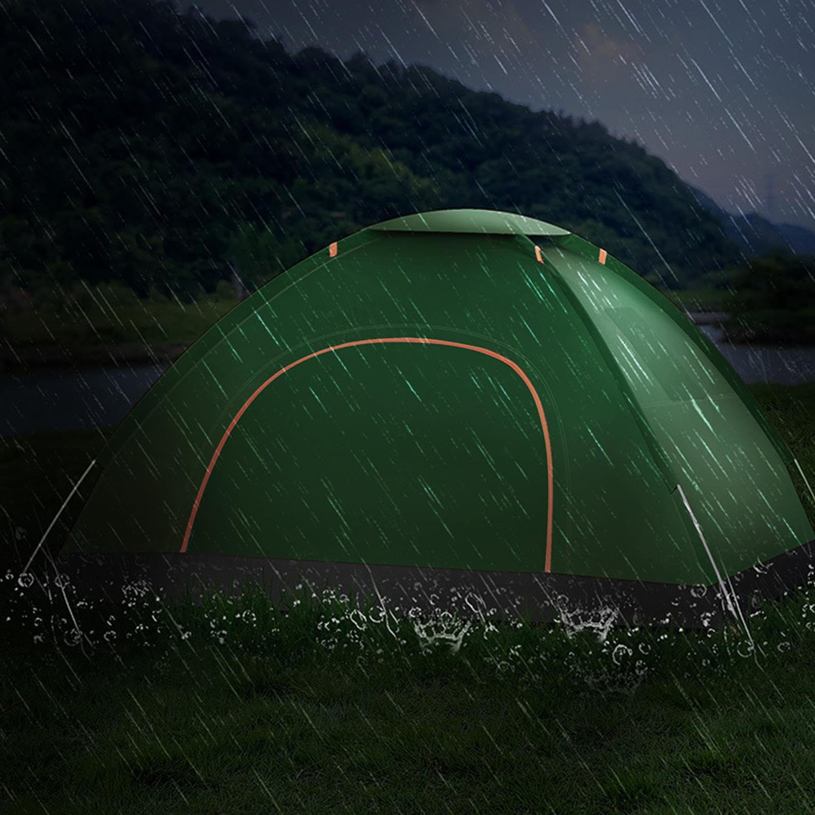 Tenda da campeggio per esterni, portatile, per cabine familiari, riparo dal sole per 2 persone, con porta in rete, anti UV, impermeabile, per spiaggia, pesca, cortile, zaino in spalla, escursionismo