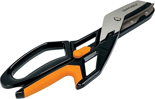 Miniatura 9 de Tijeras de Taller Fiskars Pro PowerArc, Tijeras de Acero Inoxidable Resistentes, Herramienta de Grado Industrial para Edificación y Construcción, 10