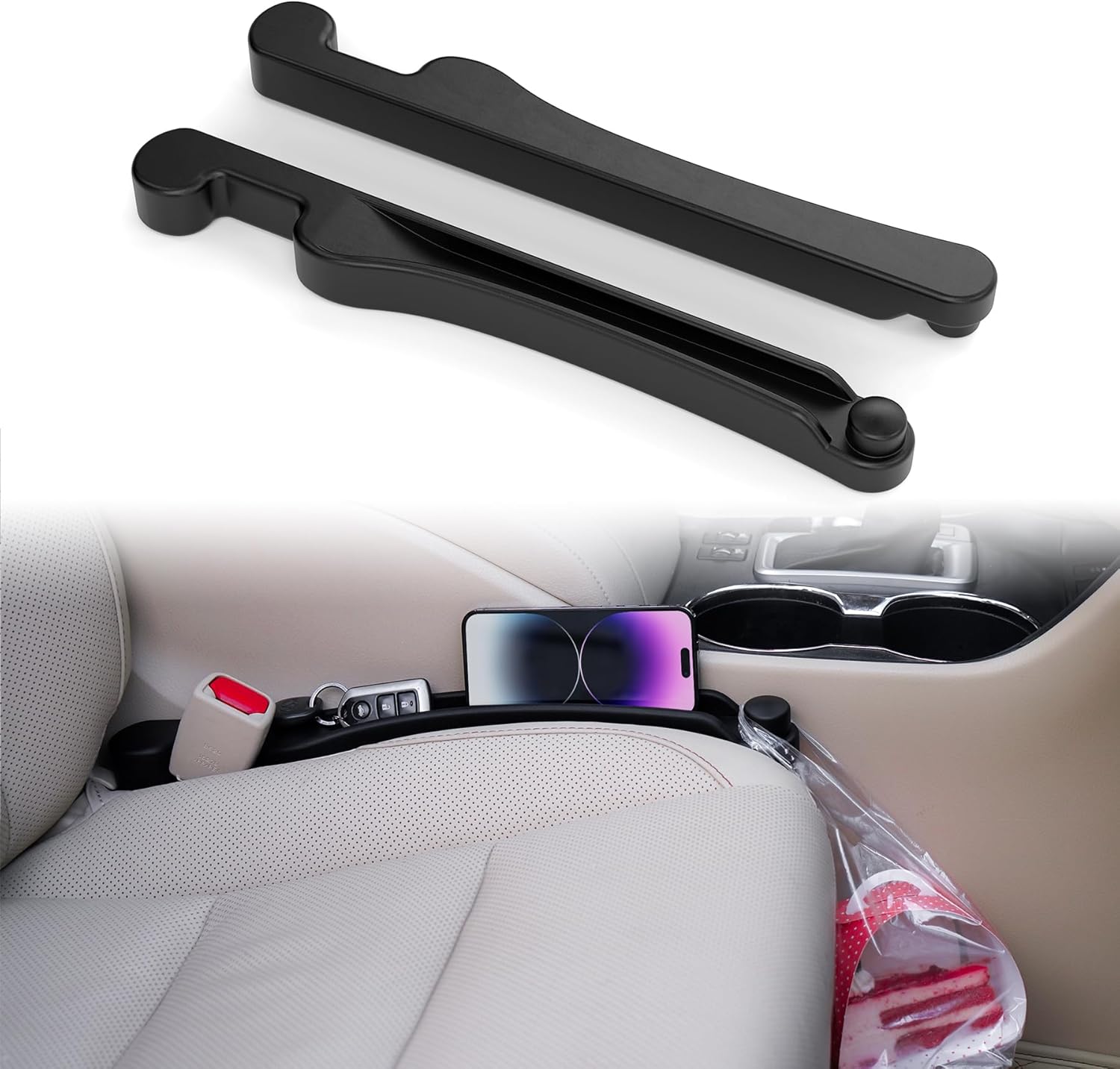 Amazon カーシートギャップフィラー2個セット、Givifive（ギヴィファイブ）ソフトフォーム 多機能 シート サイド ギャップ