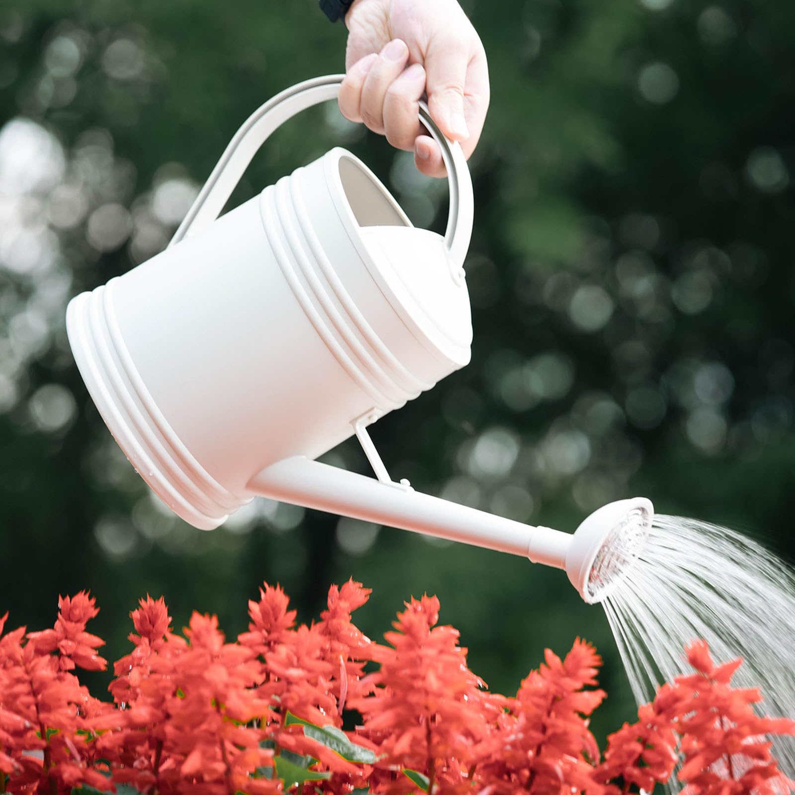 Arrosoir léger de 2 L/4 L pour herbes domestiques, design à long bec avec pour une utilisation en intérieur/extérieur, arrosoir avec poignée ergonomique