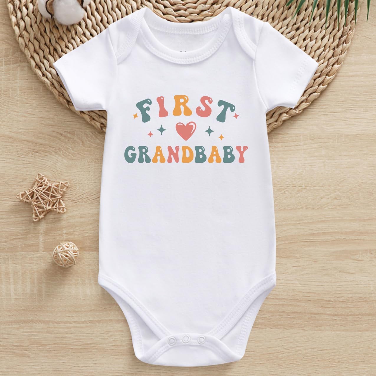First Grandbaby Baby Bodysuit pregnancy announcement for grandparents - Image 2