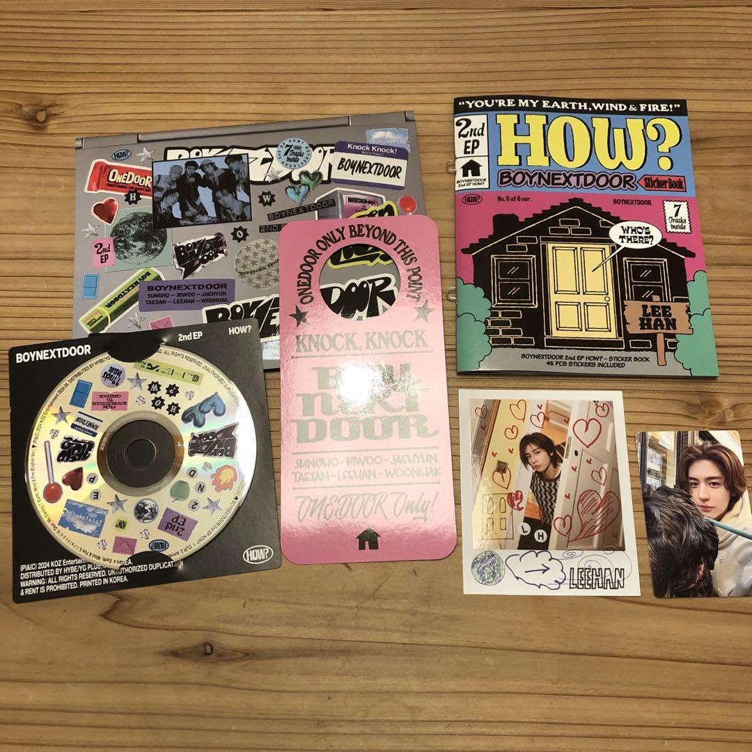 新品未開封　BOYNEXTDOOR HOW Sticker ver. コンパクト BOYNEXTDOOR HOW? sticker ver. ウナクセット - メルカリ