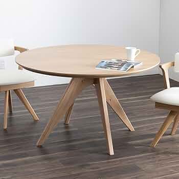 (値下げ中)円形ホワイトダイニングテーブル 直径120cm DI-1494 ダイニングテーブル丸白 直径120cm光沢ホワイト円形