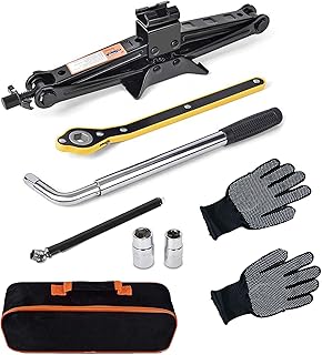 Car Jack,Car Jack and Stand Kit,Portable 2 Ton Scissor Jacks,Cars Accessories Auto Emergency Kits with Lug Wrench,Portable Tire Changing Kits for Cars, Truck, SUV