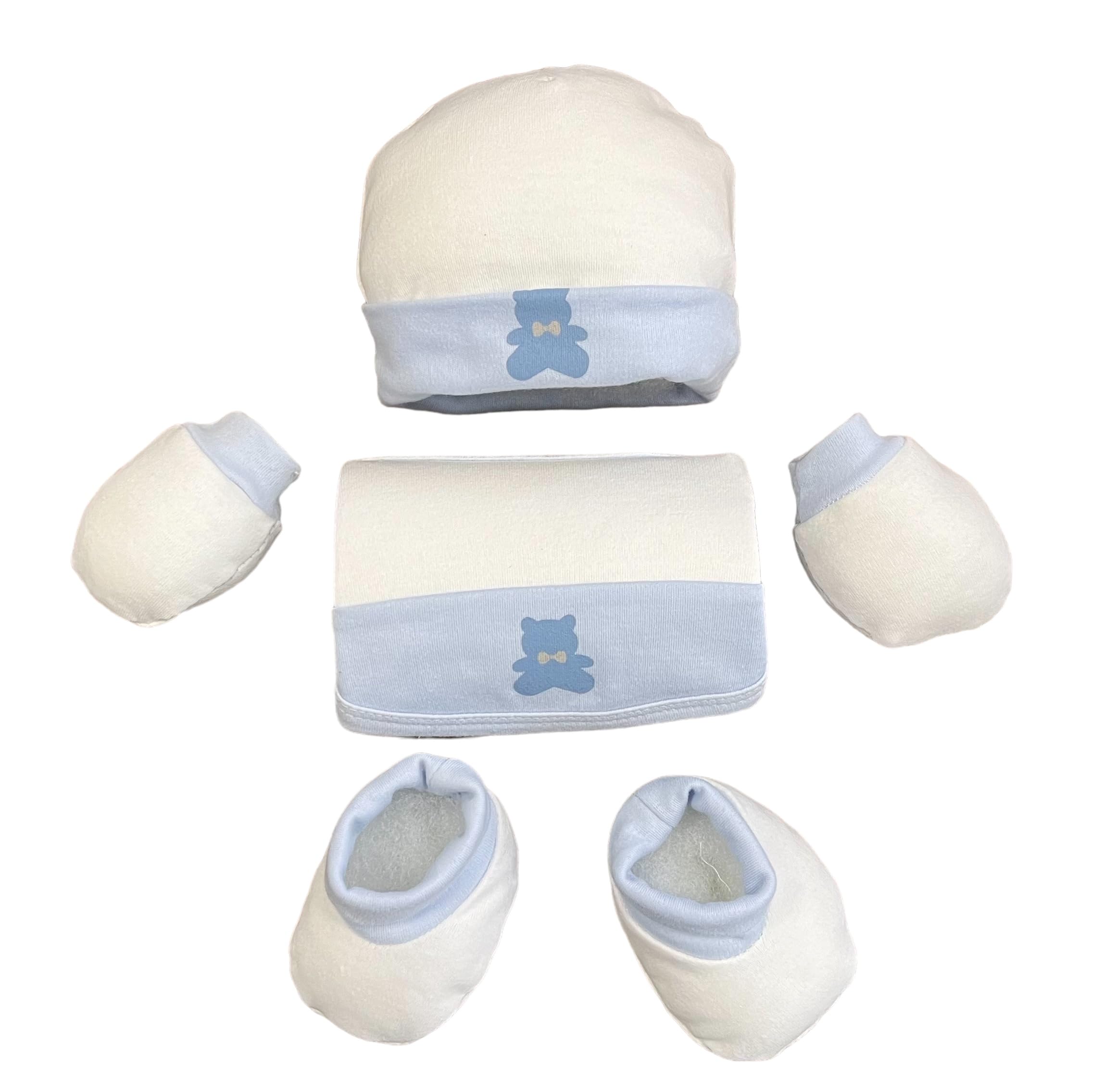 Danielstore Velvet Cesta para Regalo Recién Nacido, Canastilla Bebé Personalizada, Manta y Dou Dou Osito Bordada, Incluye Set de Primera Puesta y Pastel de Pañales (Deluxe 2 Beige)
