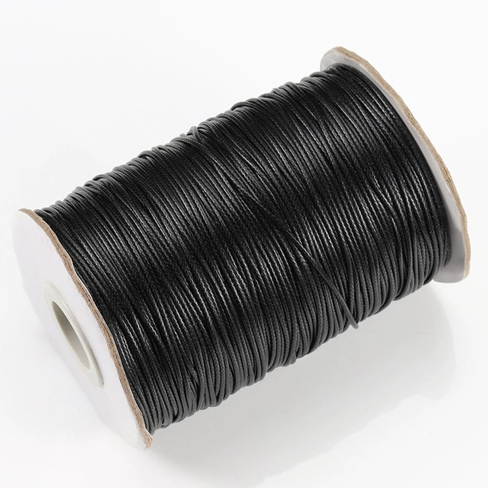 Solbrezeni Black Necklace Cord, String For Jewellery, 10M Leather Necklace Cord - 2Mm Waxed Cotton Craft Supplies With Strong Braided Design For Diy Jewellery, Beading & Craft Projects
